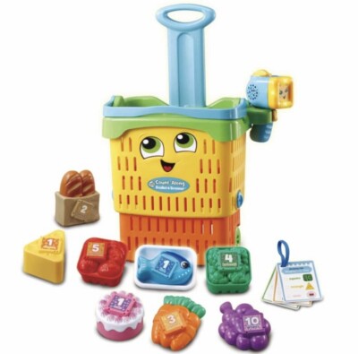 Count Along Korb & Scanner Spielzeug Geschenk zu Weihnachten Geburtstag für Kinder von 2-5 Jahren