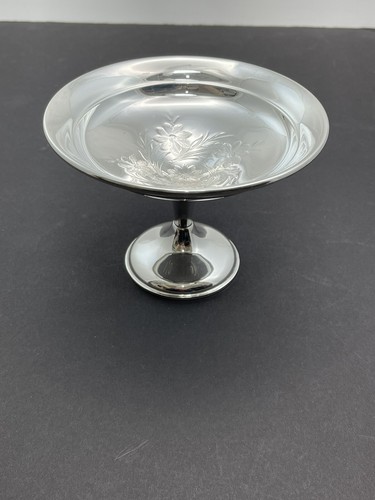 Vintage Reed & Barton Sterling Silver Floral 143.2g Weighted Compote #632 - Picture 2 of 12