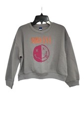 New Nirvana Smiley Face Logo Old Navy Kids Size Medium Grunge Crew Sweatshirt