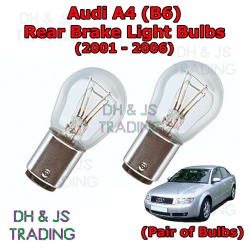 For Audi A4 Rear Brake Light Bulbs Pair of Stop Tail Light Bulbs Bulb