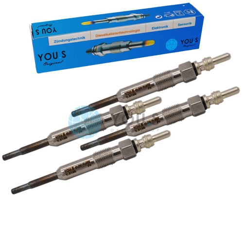 4 Stück YOU.S Original Glühkerzen für VW PASSAT (3C_) SHARAN (7M8) 1.9