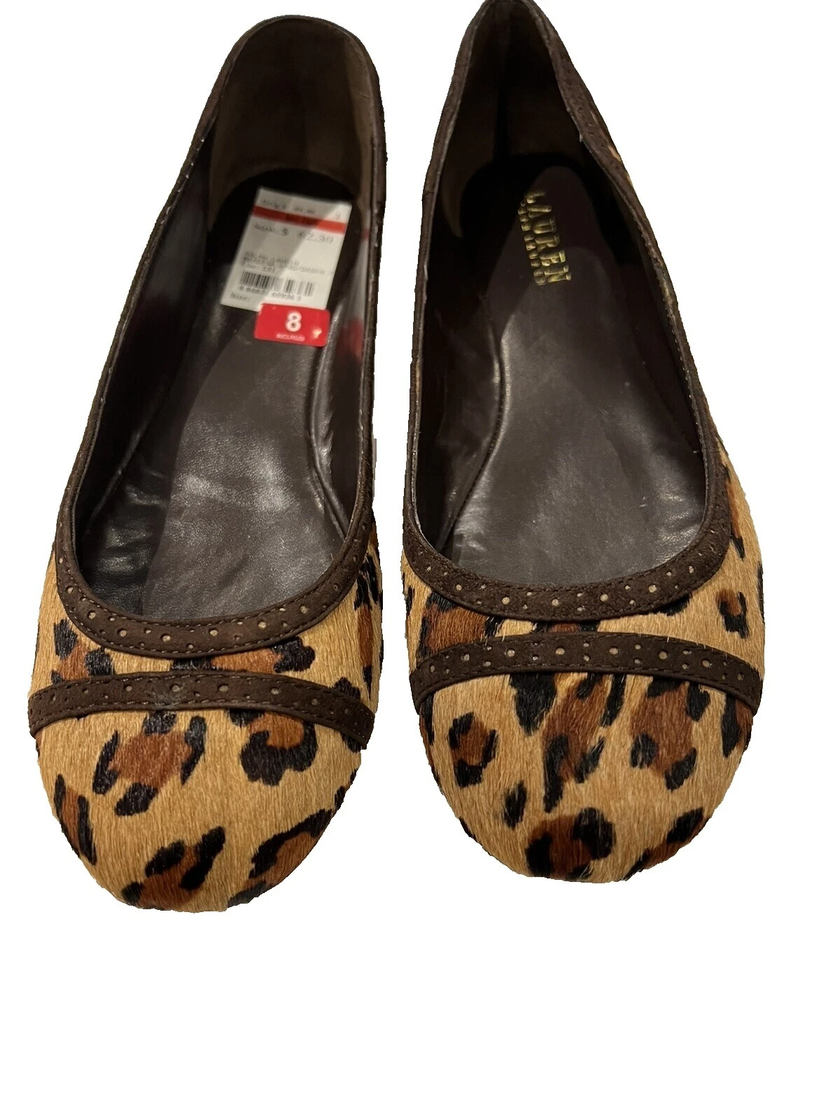 Lauren Ralph Lauren Women's Animal Print Ballet Flats