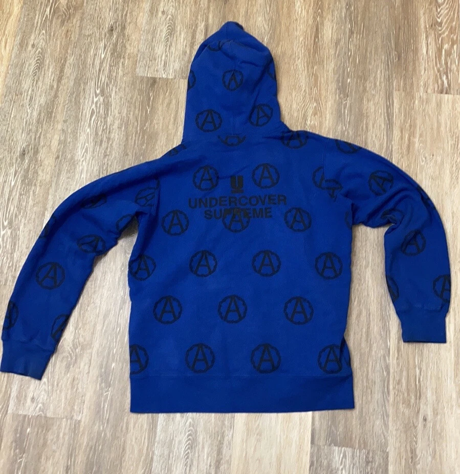 2016 FW Supreme Undercover Anarchy sweat à capuche bleu taille L