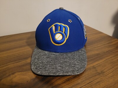 Milwaukee Brewers New Era 59Fifty 2016 All-Star Game Hat Blue Gray Size 7 1/2