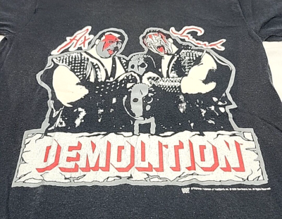 OFFICIAL WWF TAG DEMOLITION WWE VINTAGE 1989 AX SMASH SZ SMALL