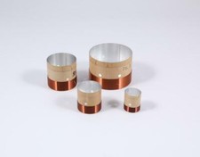 25.5 75.5mm Woofer Voice Coils Bass Speaker Repair parts 2-layer white aluminum