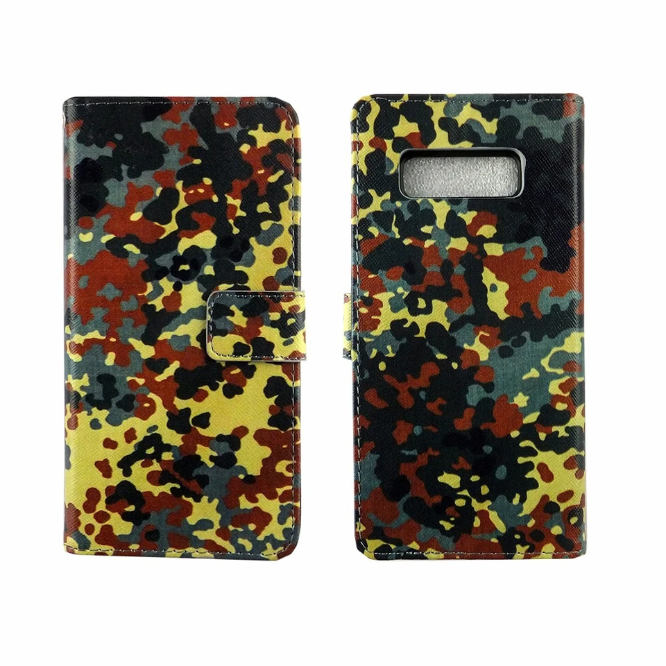 Phone Case for Samsung Galaxy Note 8 Case Wallet Cover 360 Case Colorful New - Image 3 of 4