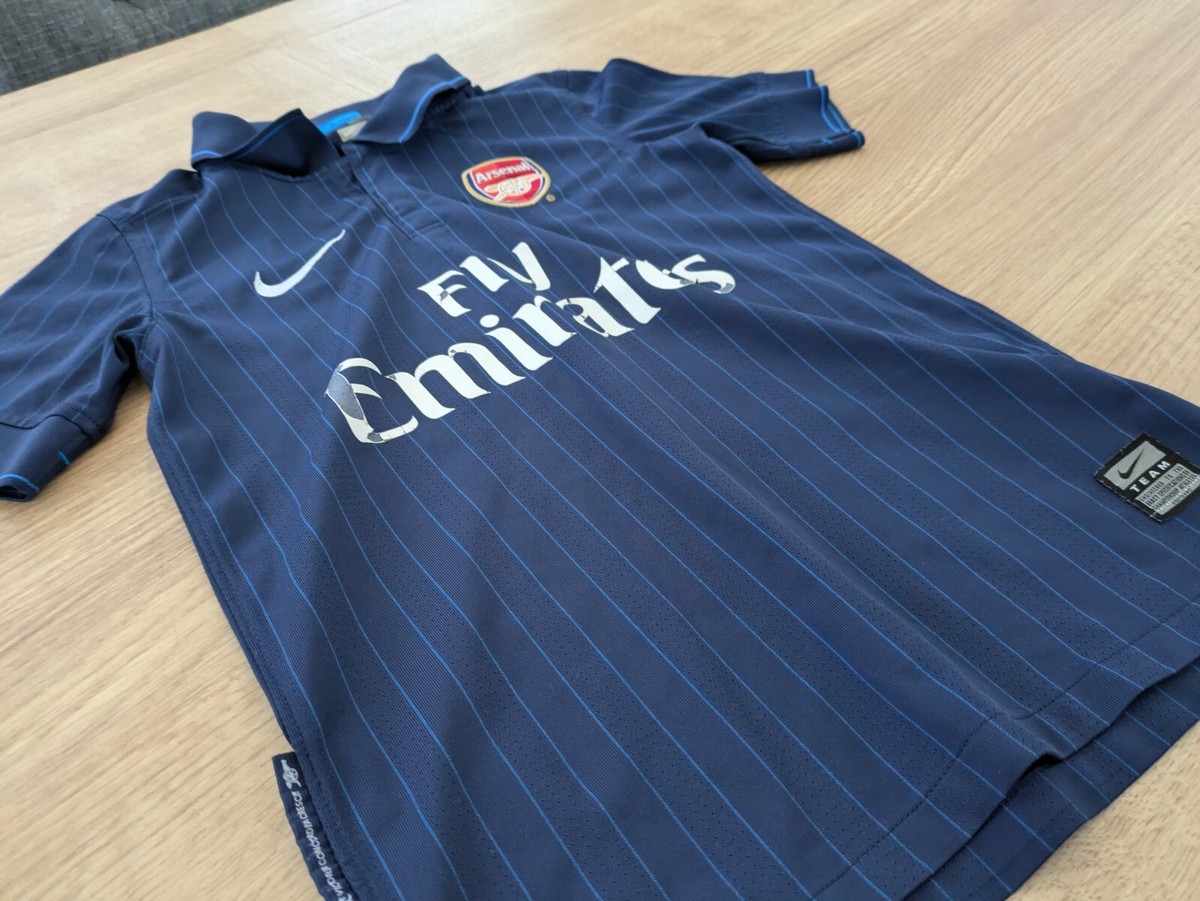 2009/2010 Arsenal FC Away Football Shirt Puma Navy Blue Age 9-10