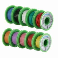 20 Gauge Silicone Wire Kit 10 Color 200 deg C 600V Total 300 ft Each Color 30 ft