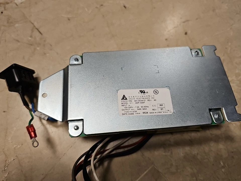 Delta ADP-54AP 54W CISCO 341-0034-01 REV A0 NETGEAR Power Supply alimentazione - Image 4 of 4