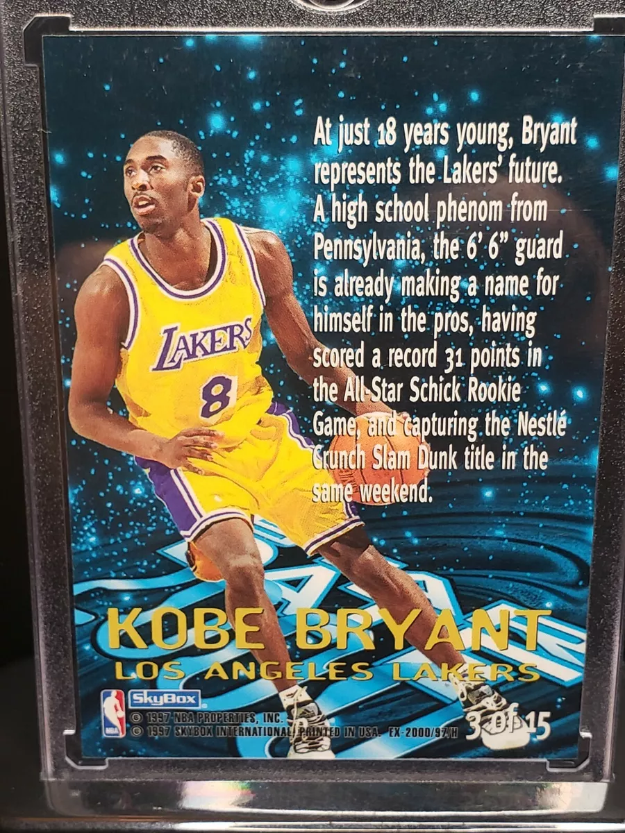 1996-97 Skybox EX-2000 Kobe Bryant Rookie RC Lakers HOF