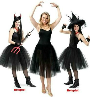 schwarzes Tutu Ballerina Kostüm Hexe Männerballett Gr.M-XL Karneval Halloween