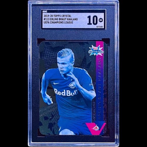 Erling Haaland 2019 Topps Crystal SGC 10 RC Salzburg Kit