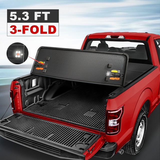 5.3 FT Hard Tonneau Cover For 0510 Dodge Dakota Truck Bed 3Fold w