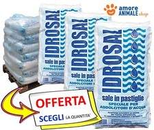 IDROSAL Sale PURO in PASTIGLIE per DEPURATORI e ADDOLCITORI → Sacchi 10 / 25 kg