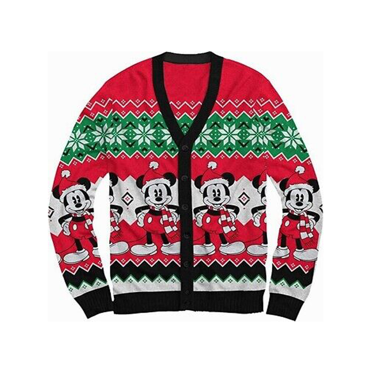 Adult Unisex Mickey Mouse Santa Classic Ugly Christmas Sweater