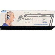 AOKEO AK-35 Adjustable Compact Microphone Suspension Boom Scissor Arm Stand F...