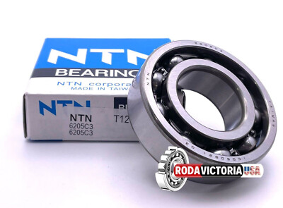 NTN 6205 CM DEEP GROOVE BALL BEARING, OPEN, NO SEALS 25x52x15 mm