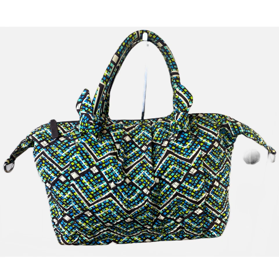 Bolso de Hombro Vera Bradley Rainforest Hadley Bolso de Hombro Ajustable Retirado Foto 2 de 4