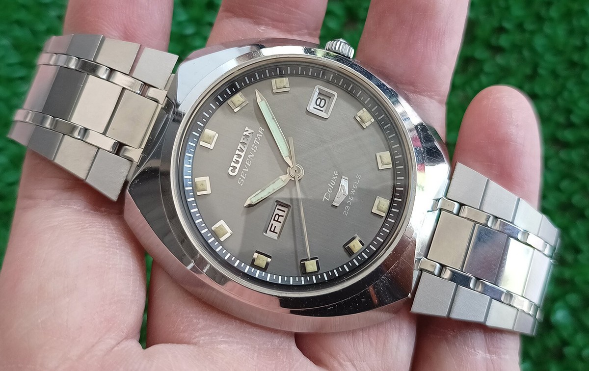 RARE VINTAGE CITIZEN SEVEN STAR DELUXE AUTOMATIC 23 JEWELS