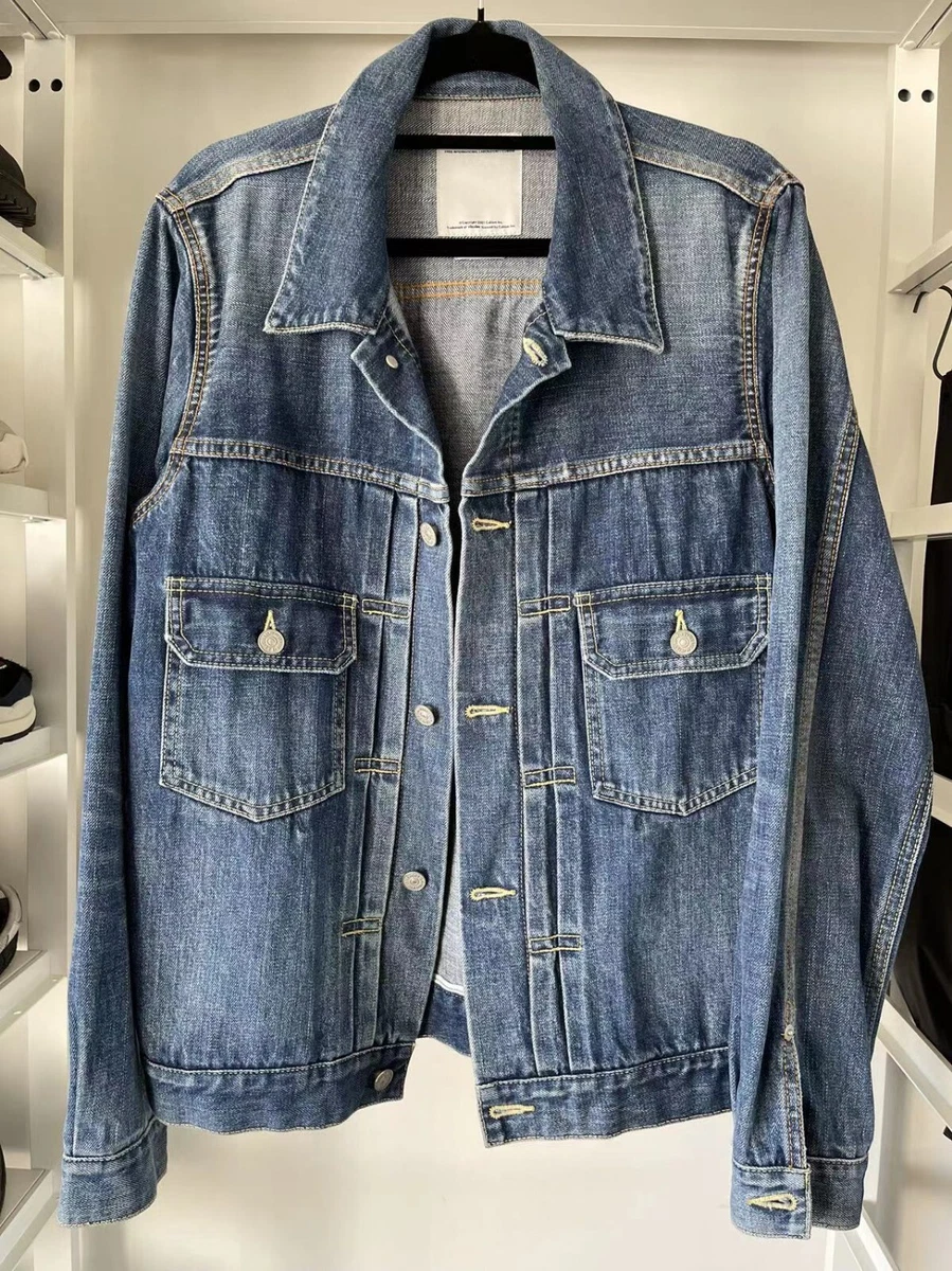 Visvim Social Sculpture 101 Washed Denim Jacket Type 2 Size 3 Blue