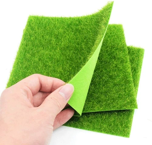 4PC 1:12 Scale Dolls House Miniature Fairy Garden Grass Floor Decor Accessories - Picture 1 of 6