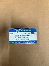 Edwards Signaling No. 725 Dixie Buzzer  3-6 VDC 6-8 VAC   *NEW*