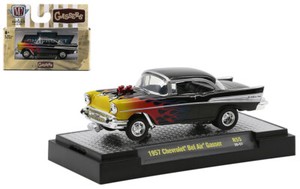 M2 MACHINES 1:64 GASSERS - BLACK 1957 CHEVROLET BEL AIR GASSER | eBay