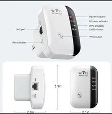 WiFi Range Extender 300Mbps Signal Booster up to 5000 sq.ft and 50 Devices.