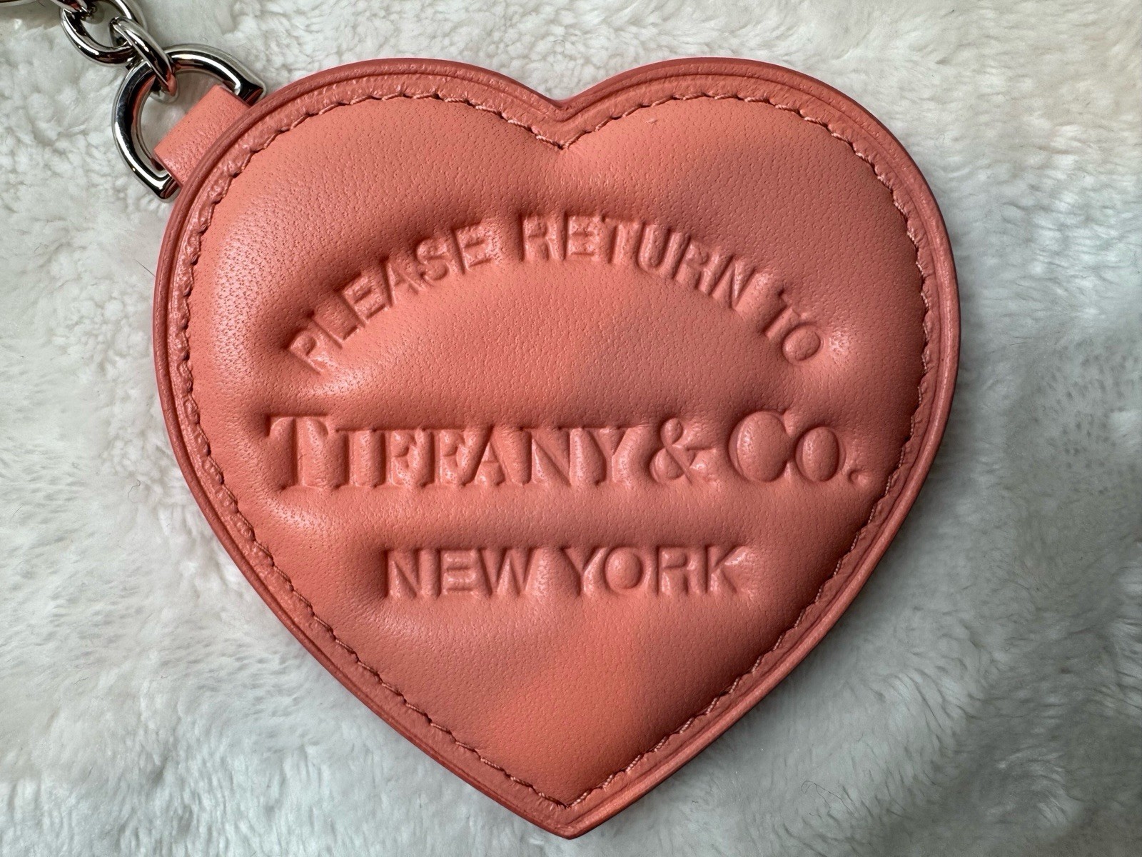 Tiffany Coral Padded Bag Charm
