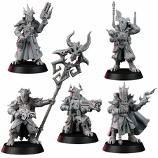 Chaos Guardsmen of Changed Way Command Squad  Wargames Exclusive 28mm