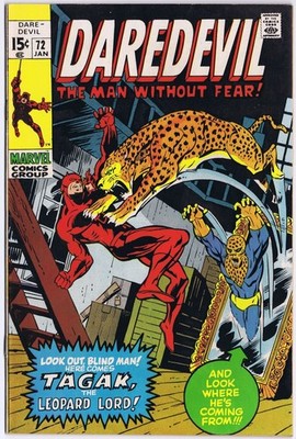 DAREDEVIL # 72 US Marvel Comic 1970
