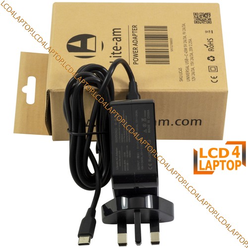 For HP Spectre x360 13-w060nz USB-C 45W Charger Type C AC Adapter - Picture 3 of 3