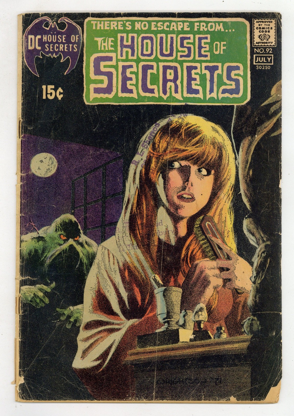 House of Secrets #92 PR 0.5 1971 1st app. Swamp Thing