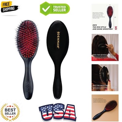 Boar Bristle Hair Brush   Smoothing & Shine Enhancing for Slick Back Styles, ...