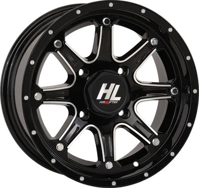 Wheel Gloss Black  14x7 4/156 4+3 5mm Yamaha Wolverine RMAX4 1000 21-24