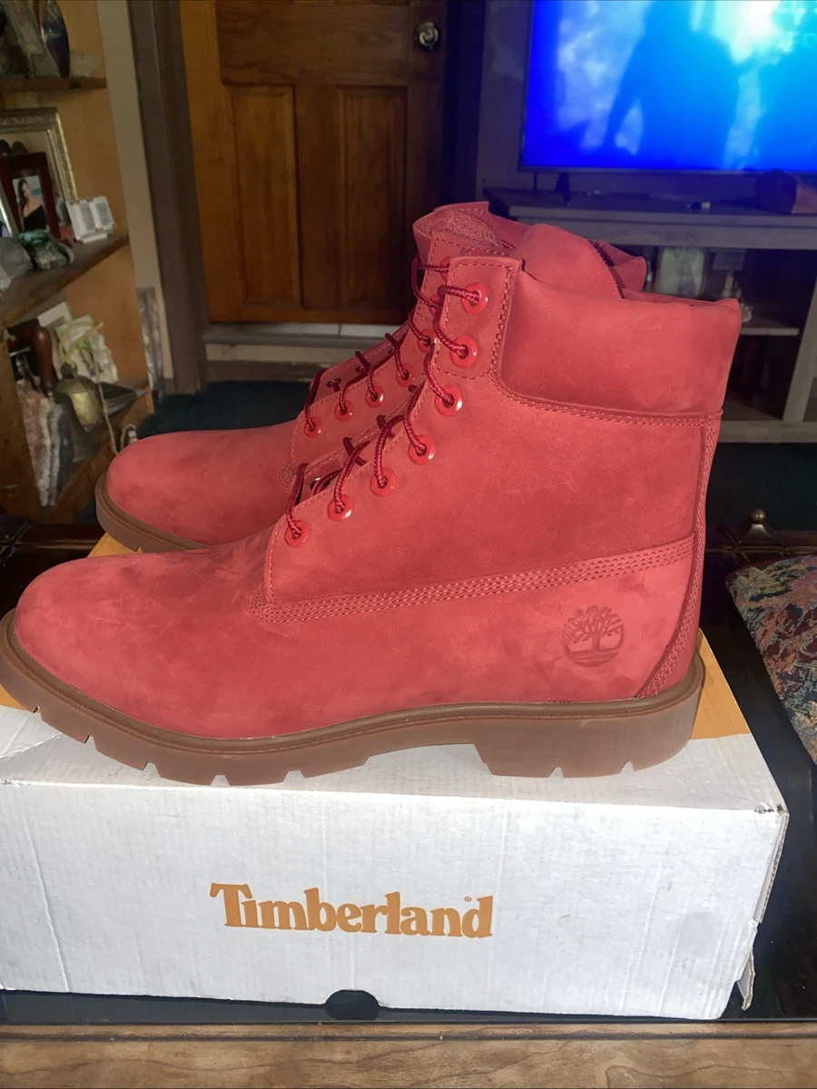Timberland Leather Upper Red Boots for Men | eBay display picture 2