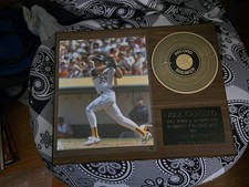 Jose Canseco Oakland A's Signed photo in Record Breaker 40/40 plaque  