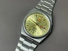 Vintage Orient Crystal 3 Star Automatic Golden Dial 37mm Men's Watch