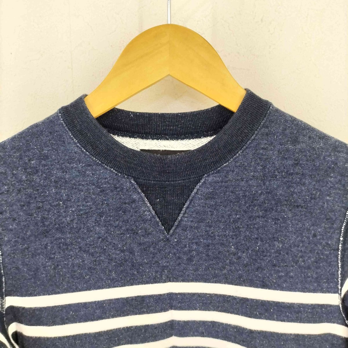 LOOPWHEELER (Loopwheeler) Border Crew Neck Sweat … - image 3