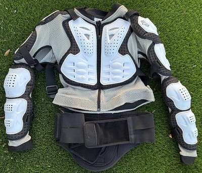 Fox Racing Titan Sport (10050) Protective Jacket White Motorcross Adult Medium