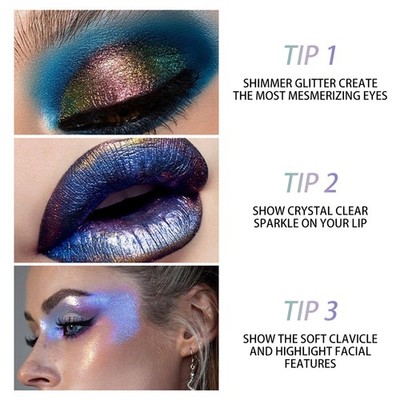 Women Pearlescent Cosmetic 1Pcs Smudge-Proof Chameleon Liquid Eyeshadow Glitter