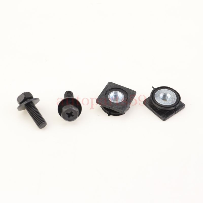 2 Sets Tailgate Upper Molding Panel Garnish Nut & Bolt Kit For
