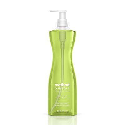 Method Dish Soap Lime & Sea Salt 18 oz Pump Bottle 01240EA