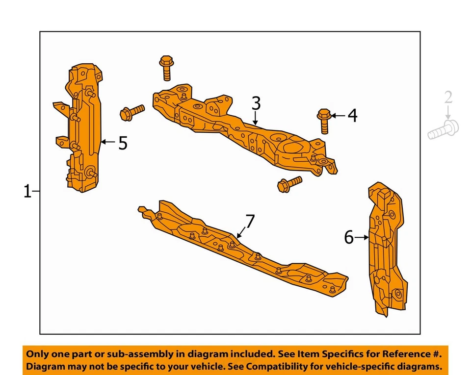 (LOCAL PICKUP ONLY) Radiator Core Support With Pre-crash System Honda Sensing Fi Foto 3 de 4