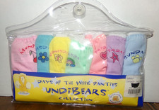 Build a Bear Workshop Days of the Week Panties Undibears Collection NEW