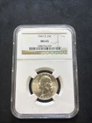 1947 D Washington Silver Quarter MS 65 NGC 90% Silver Denver