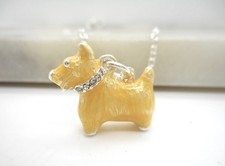 Westie Carin Terrier Pendant Yorkshire Terrier Necklace Puppy Dog Silver Plated