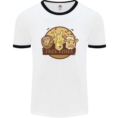 Free Kisses Tiere Kuh Affe Giraffe Herren Ringer