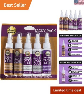 Tacky 5-Piece Trial Pack, All Purpose Glue for Crafts and DIY Projects, Inclu...